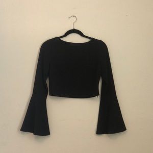Black crop top